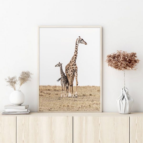 Wall Art – Giraffes – Canvas Prints-Poster Prints - Image 3