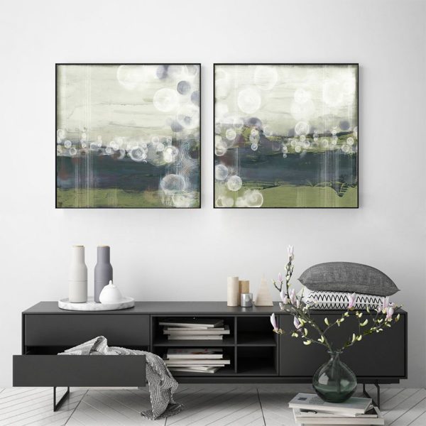 Wall Art - Horizon Spheres By Goldberger Jennifer (2 sets)- Canvas Prints-Poster Prints