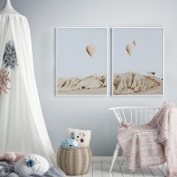 Wall art - Hot Air Balloon 2 sets II - Canvas Prints- Poster Prints - Image 2