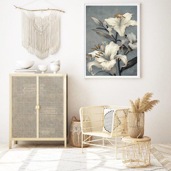 Wall Art - Floral Lily II - Canvas Prints-Poster Prints - Image 3