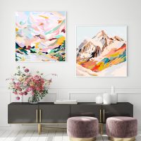 Wall Art - Abstract Mountains 2 sets - Canvas Prints-Poster Prints