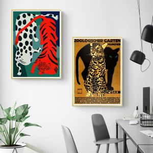 Wall art - Big Cats At the Munchen Zoo(2 sets)- Canvas Prints- Poster Prints