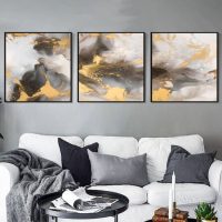 Wall Art - Marbled Pattern Square Size (3 sets) - Canvas Prints-Poster Prints - Image 2