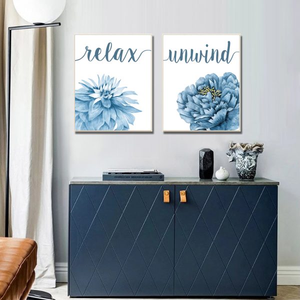 Wall art - Relax And Unwind 2 sets- Canvas Prints- Poster Prints