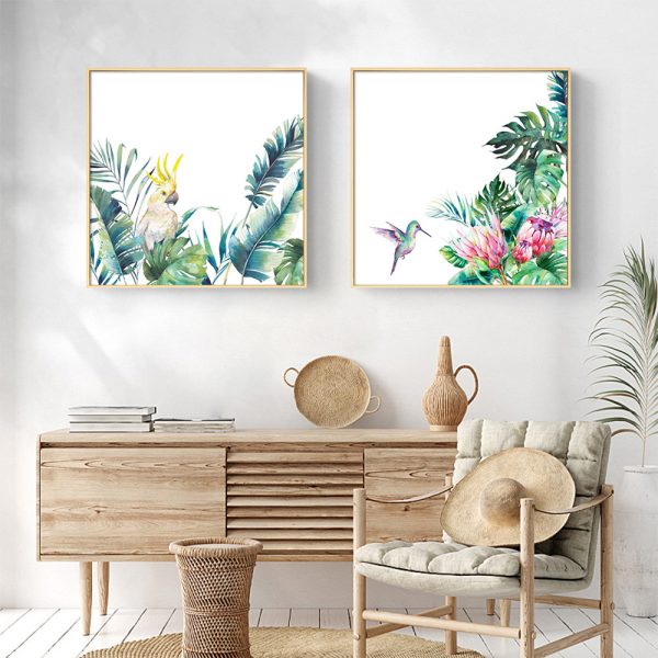 Wall Art - Forest Birds (2 sets)- Canvas Prints-Poster Prints - Image 2