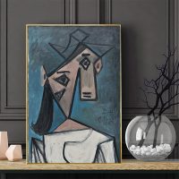 Wall Art - Head Of A Woman By Pablo Picasso - Canvas Prints-Poster Prints - Image 2