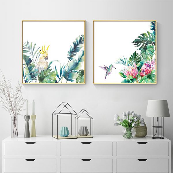 Wall Art - Forest Birds (2 sets)- Canvas Prints-Poster Prints - Image 3