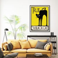 Wall Art - Black Cat - Canvas Prints-Poster Prints