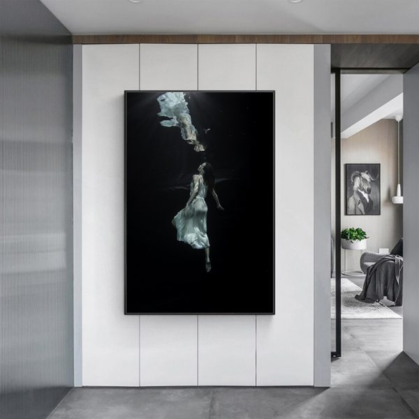 Wall art - Underwater Dancer (2 sets)- Canvas Prints- Poster Prints - Image 4