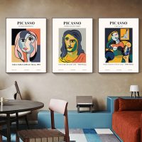 Wall Art - Abstract Figures By Pablo Picasso ( 3 sets )- Poster Prints -Canvas Prints