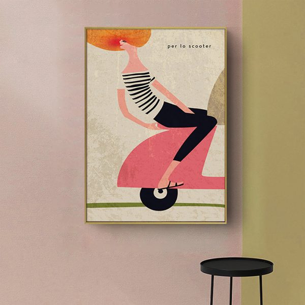 Wall Art - Scooter - Canvas Prints-Poster Prints - Image 2