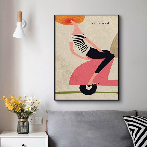 Wall Art - Scooter - Canvas Prints-Poster Prints