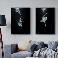 Wall art - Underwater Dancer (2 sets)- Canvas Prints- Poster Prints - Image 3