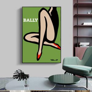 Wall Art - Bally Green Legs - Canvas Prints-Poster Prints