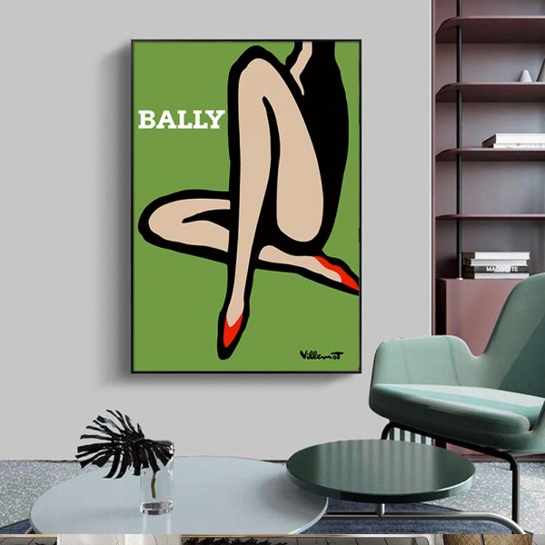 Wall Art - Bally Green Legs - Canvas Prints-Poster Prints