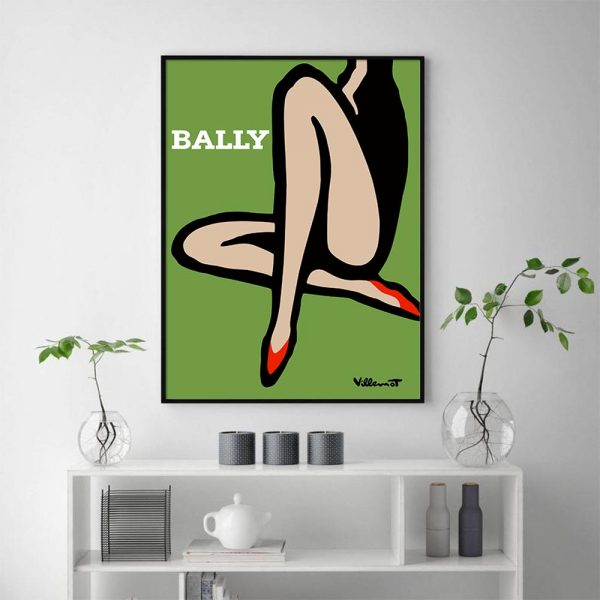 Wall Art - Bally Green Legs - Canvas Prints-Poster Prints - Image 3