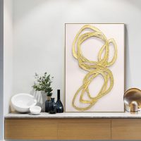 Wall art - Abstract Gold (2 sets)- Canvas Prints- Poster Prints - Image 4