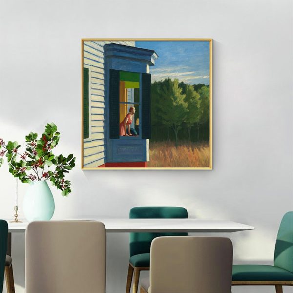 Wall Art - Cape Cod Morning By Edward Hopper - Canvas Prints-Poster Prints