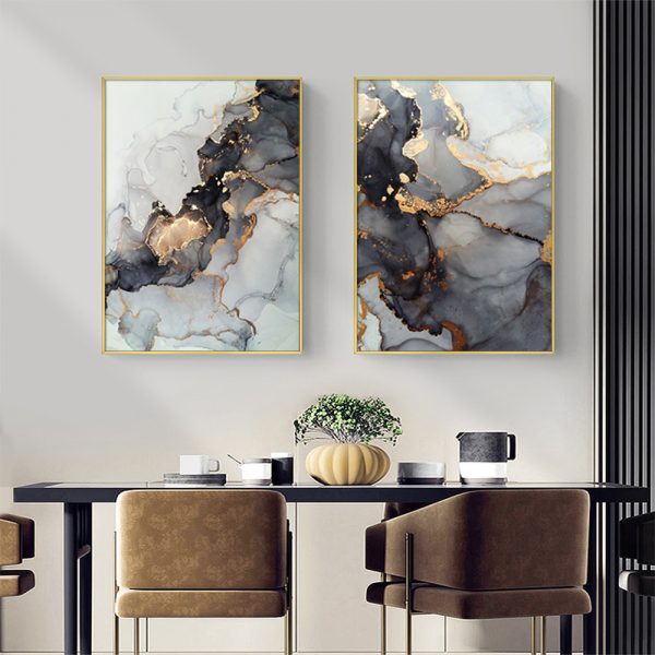 Wall art - Black Splash (2 sets)- Canvas Prints- Poster Prints - Image 2