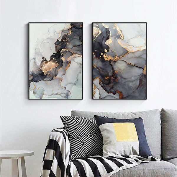 Wall art - Black Splash (2 sets)- Canvas Prints- Poster Prints - Image 3