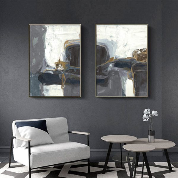 Wall art - Grey Blush 2 sets I- Canvas Prints- Poster Prints - Image 2