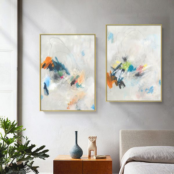 Wall art - Abstract Hues (2 sets)- Canvas Prints- Poster Prints
