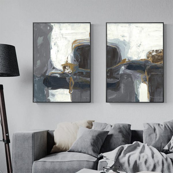 Wall art - Grey Blush 2 sets I- Canvas Prints- Poster Prints - Image 3
