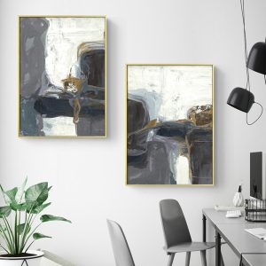 Wall art - Grey Blush 2 sets I- Canvas Prints- Poster Prints