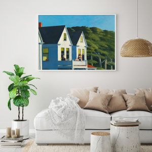 Wall Art - Second Story Sunlight By Edward Hopper - Canvas Prints-Poster Prints