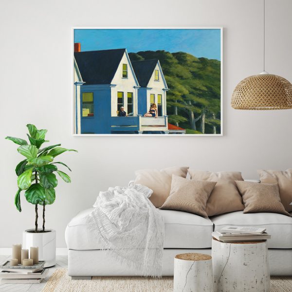 Wall Art - Second Story Sunlight By Edward Hopper - Canvas Prints-Poster Prints