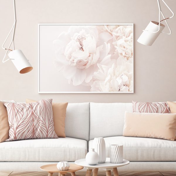 Wall Art - Peony In Bloom- Canvas Prints-Poster Prints