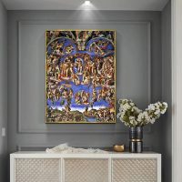 Wall Art - The Last Judgment By Michelangelo - Canvas Prints-Poster Prints - Image 2