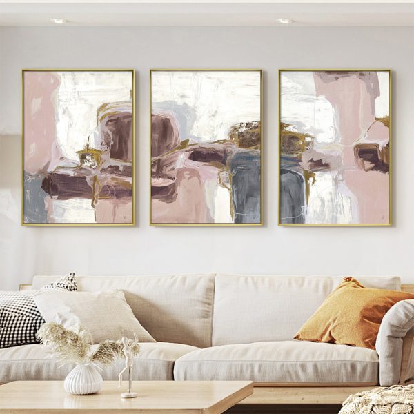 Wall Art - Pink Blush ( 3 sets )- Poster Prints -Canvas Prints - Image 3