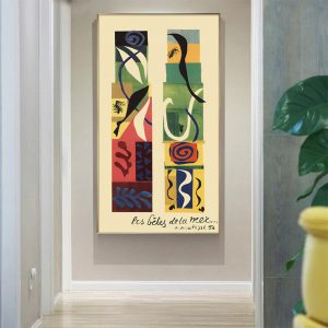 Abstract Art - Beasts of the sea by Matisse- Canvas Prints-Poster Prints