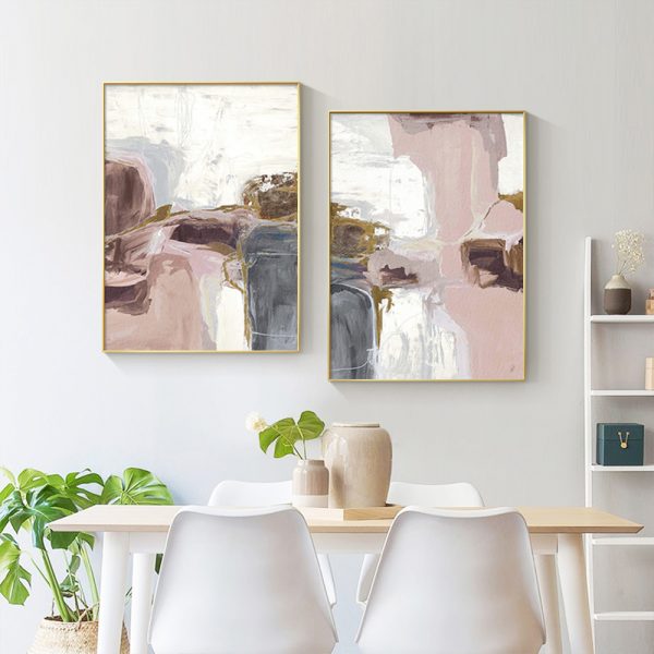 Wall art - Pink Blush 2 sets I- Canvas Prints- Poster Prints