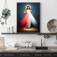 Wall Art - Jesus Divine Mercy I Trust In You- Canvas Prints-Poster Prints - Image 3