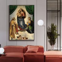 Wall Art - Sistine Madonna By Raphael - Canvas Prints-Poster Prints - Image 2