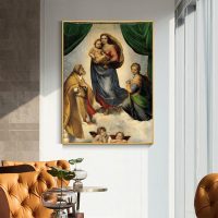 Wall Art - Sistine Madonna By Raphael - Canvas Prints-Poster Prints - Image 3