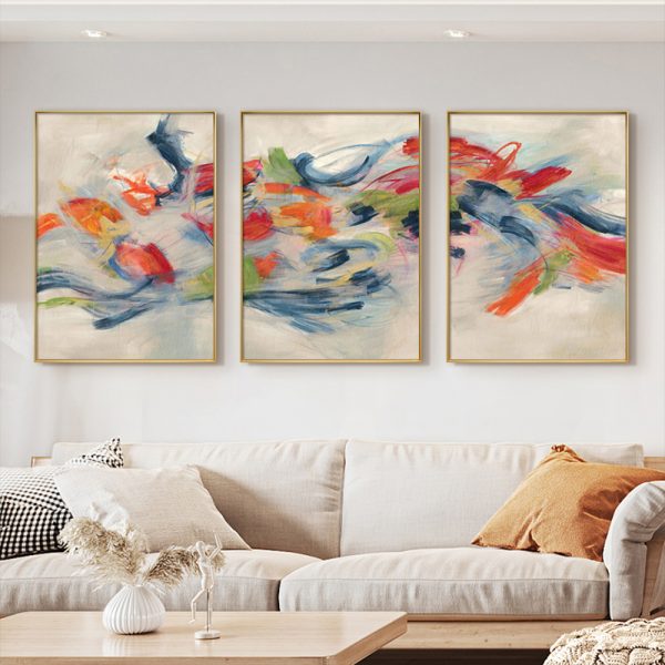 Wall Art - Abstract Moving ( 3 sets )- Poster Prints -Canvas Prints