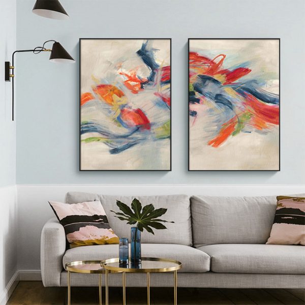 Wall art - Abstract Moving (2 sets)- Canvas Prints- Poster Prints - Image 2