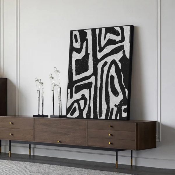 Wall Art - Abstract Black - Canvas Prints-Poster Prints - Image 2