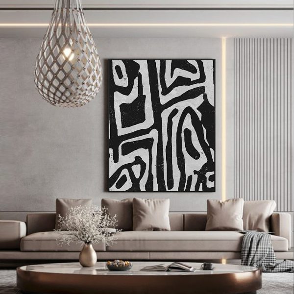 Wall Art - Abstract Black - Canvas Prints-Poster Prints - Image 3