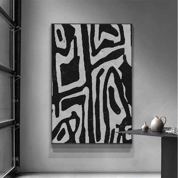 Wall Art - Abstract Black - Canvas Prints-Poster Prints - Image 4