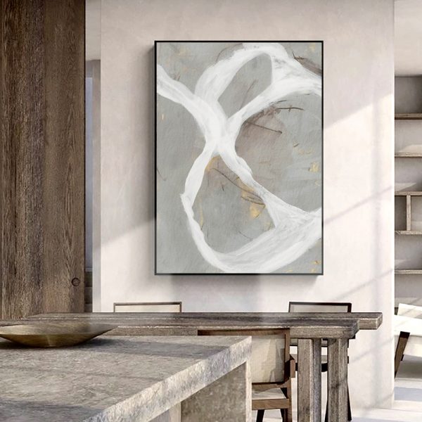 Wall art - Abstract Grey Milk (2 sets)- Canvas Prints- Poster Prints - Image 5