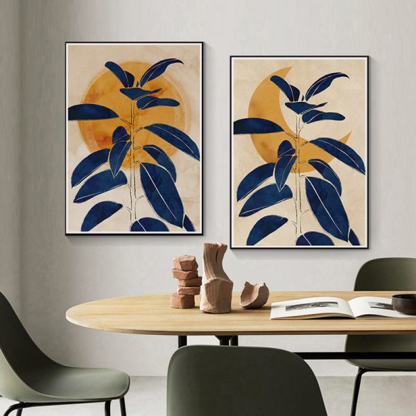 Wall art - Blue Sprout (2 sets)- Canvas Prints- Poster Prints