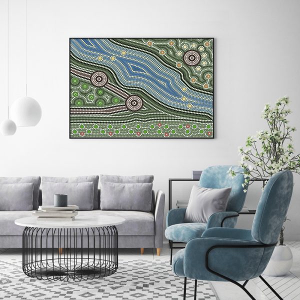 Wall Art - Blue Valley - Canvas Prints-Poster Prints - Image 2