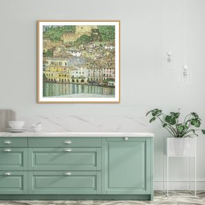Wall Art - Malcesine On Lake Garda 1913 by Gustav Klimt - Canvas Prints-Poster Prints