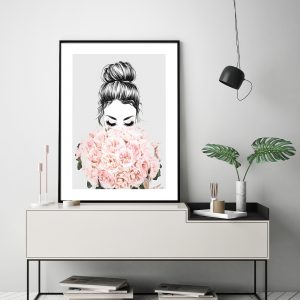 Wall Art - Roses Girl - Canvas Prints-Poster Prints
