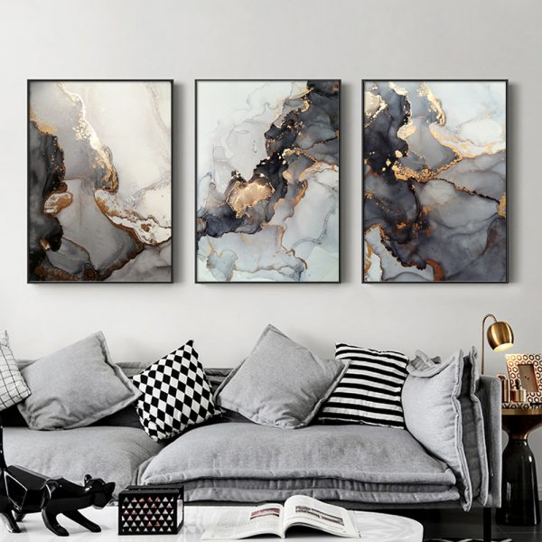 Wall Art - Black Splash ( 3 sets )- Poster Prints -Canvas Prints