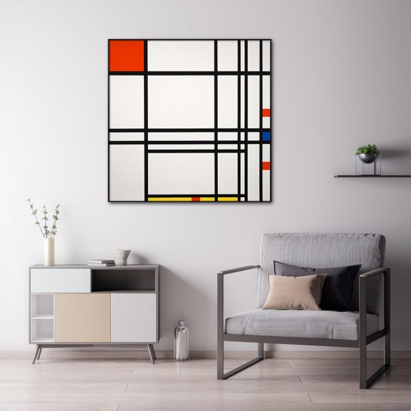 Wall Art - Abstract Art By Piet Mondrian  - Canvas Prints-Poster Prints